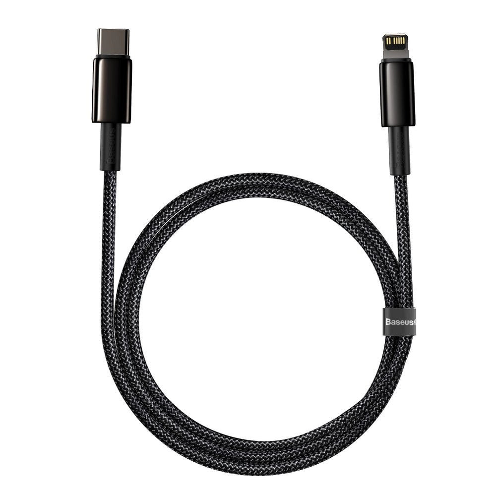 Baseus CATLWJ-01 Lightning – USB-C PD-Kabel 20 W 480 Mbit/s 1 m – Schwarz