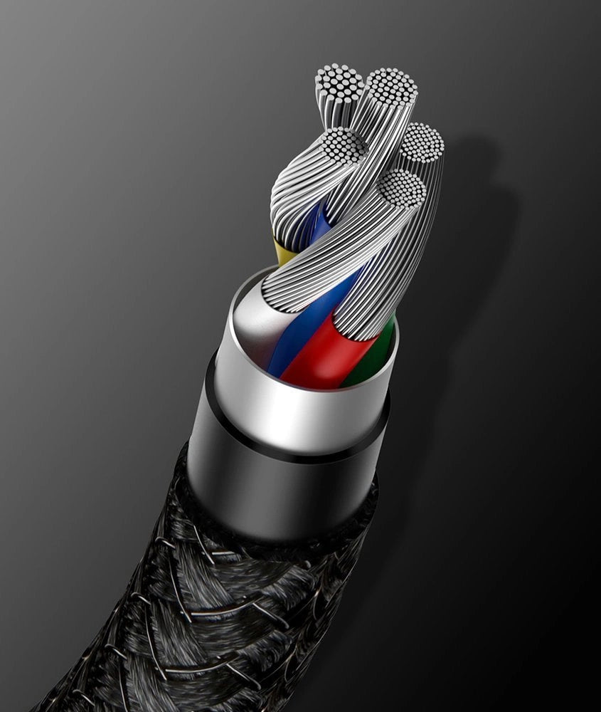 Baseus CATWJ-01 USB-C – USB-C PD QC-Kabel 100 W 5 A 1 m – schwarz