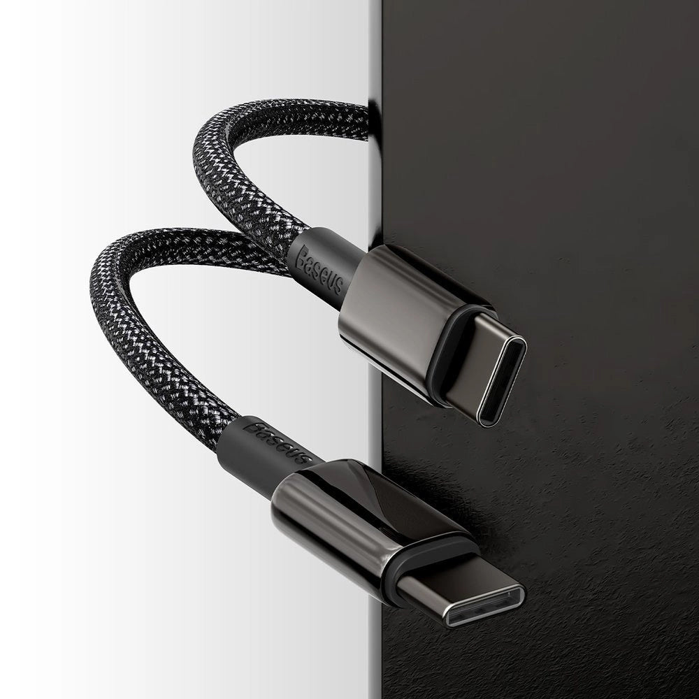 Baseus CATWJ-01 USB-C – USB-C PD QC-Kabel 100 W 5 A 1 m – schwarz