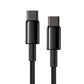 Baseus CATWJ-01 USB-C – USB-C PD QC-Kabel 100 W 5 A 1 m – schwarz
