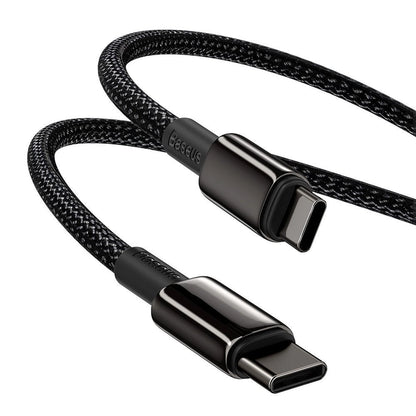 Baseus CATWJ-01 USB-C – USB-C PD QC-Kabel 100 W 5 A 1 m – schwarz