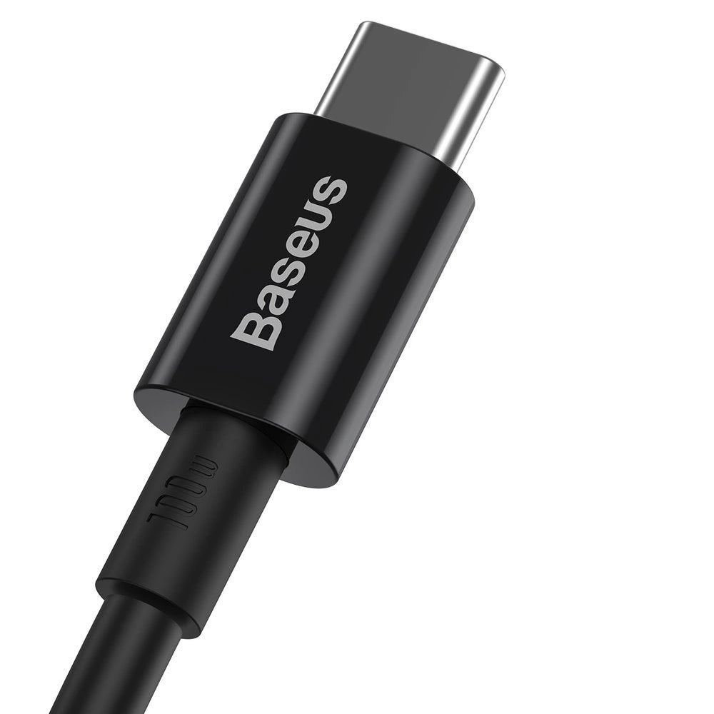 Baseus CATYS-B01 USB-C – USB-C PD QC FCP Kabel 100 W 5 A 480 Mbit/s 1 m – Schwarz