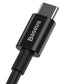 Baseus CATYS-C01 USB-C – USB-C PD QC FCP Kabel 100 W 5 A 480 Mbit/s 2 m – Schwarz