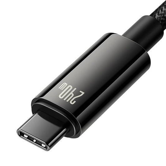 Baseus CAWJ040001 USB-C – USB-C-Kabel 240 W 480 Mbit/s 1 m – Schwarz