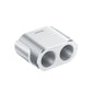 Baseus CRDYQ-0S Splitter 2x Zigarettenanzünder 80W 2x USB-A 3.1A - Silber