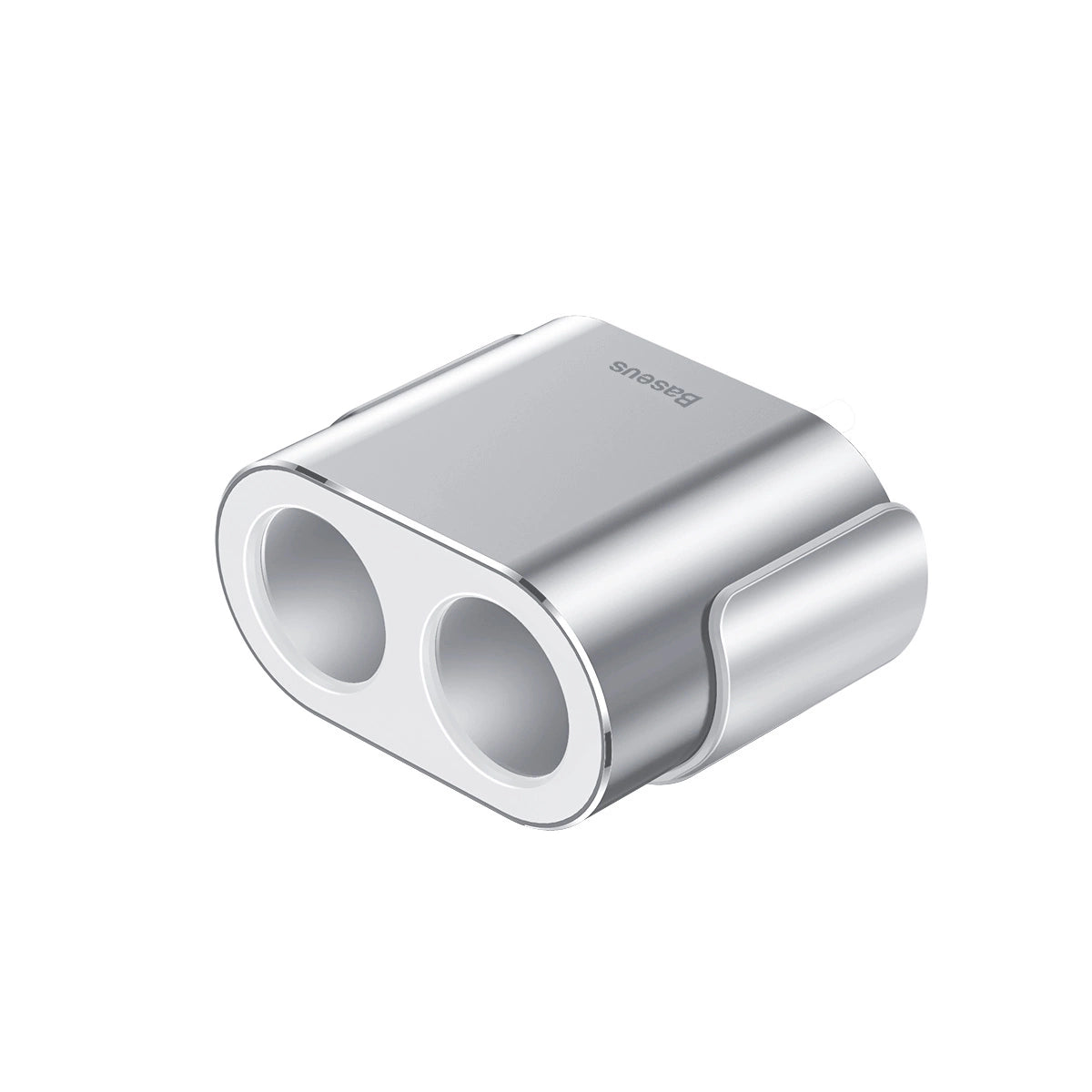 Baseus CRDYQ-0S Splitter 2x Zigarettenanzünder 80W 2x USB-A 3.1A - Silber