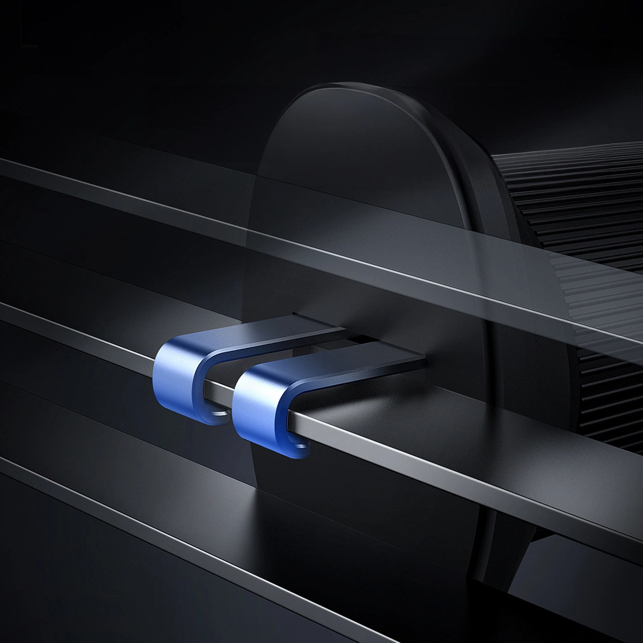 Baseus CW01 Autohalterung für iPhone mit 15-W-Induktionsladegerät für Lüftungsschlitze – Schwarz