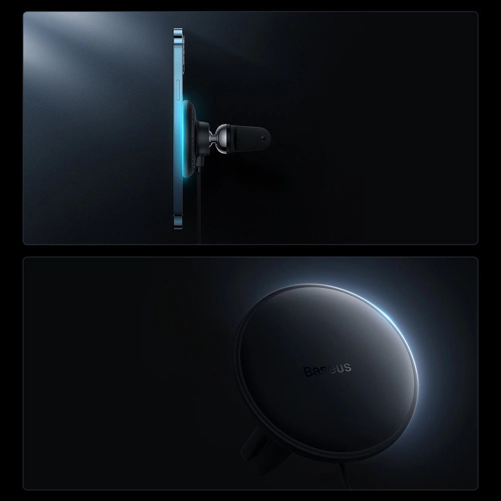 Baseus CW01 MagSafe 15W USB 25W induktives Autoladegerät - Schwarz