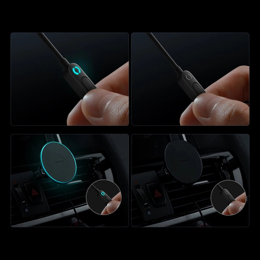 Baseus CW01 MagSafe 15W USB 25W induktives Autoladegerät - Schwarz