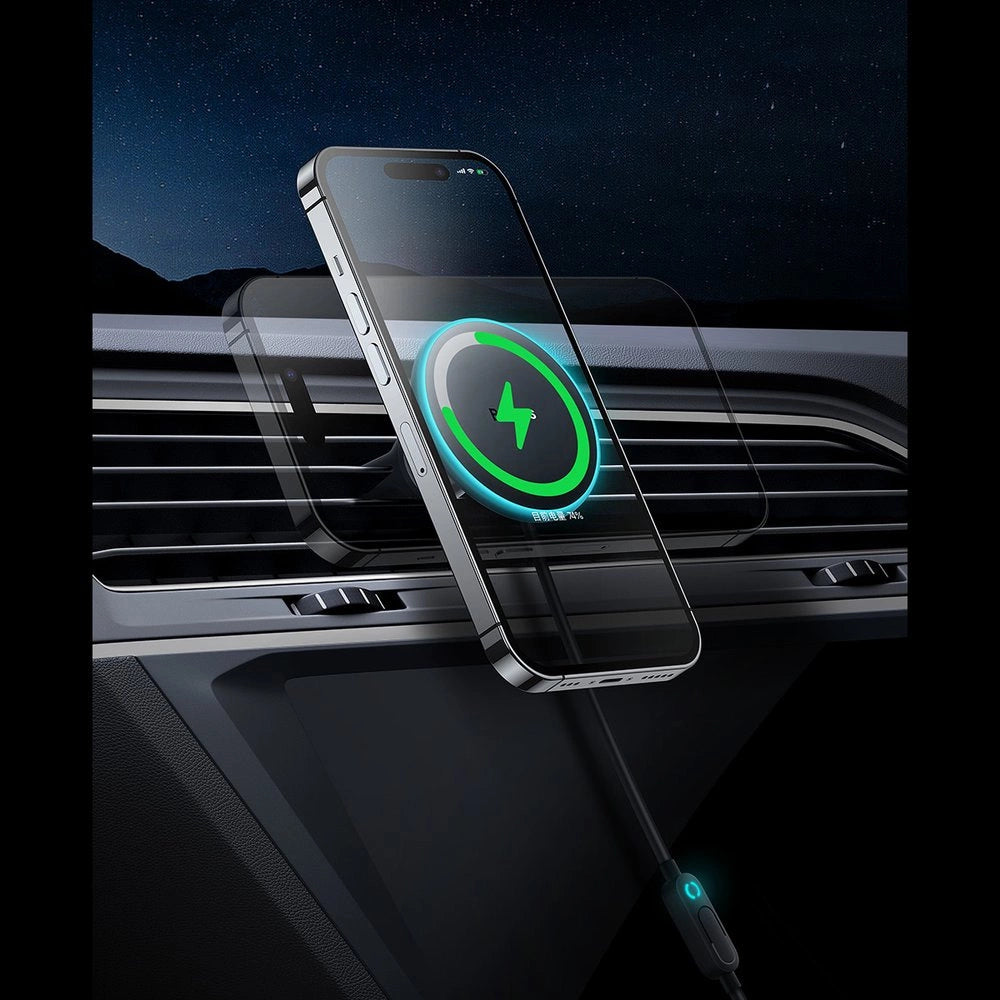 Baseus CW01 MagSafe 15W USB 25W induktives Autoladegerät - Schwarz