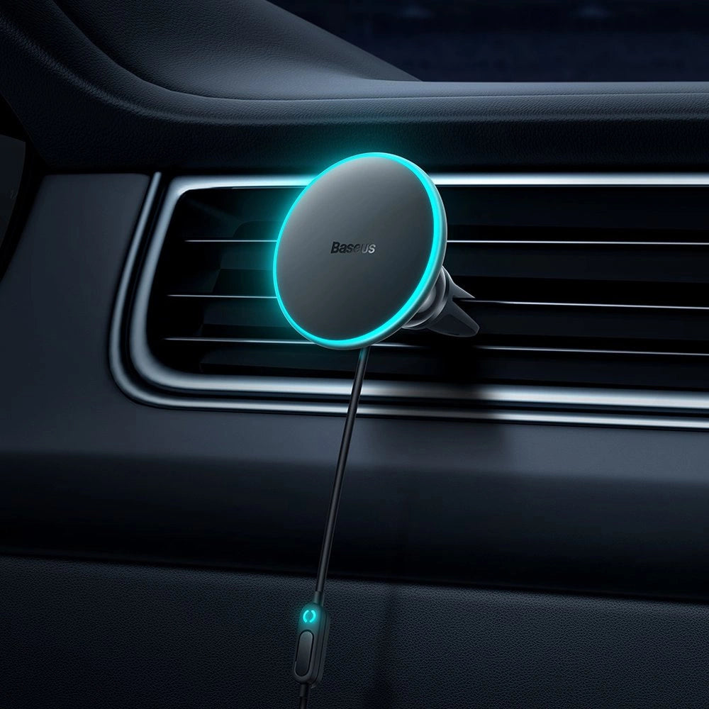 Baseus CW01 MagSafe 15W USB 25W induktives Autoladegerät - Schwarz