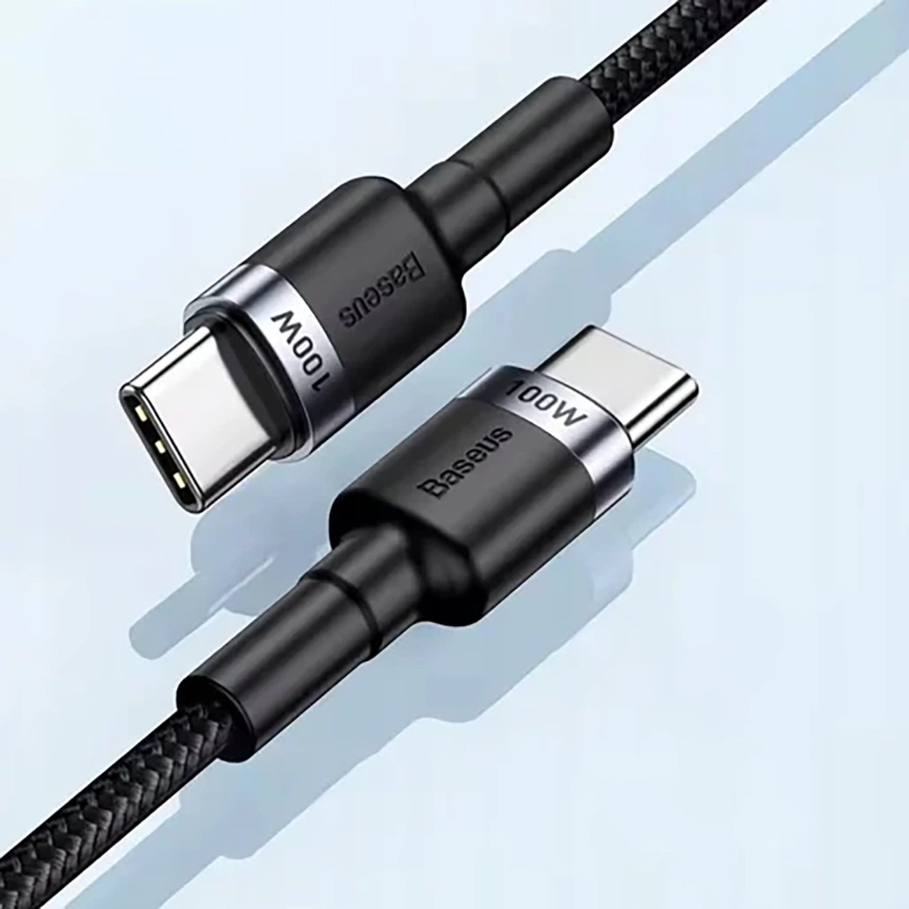 Baseus Cafule 100W PD2.0 USB-C - USB-C Kabel 2m - Grau-Schwarz