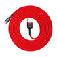 Baseus Cafule Cable strapazierfähiges Nylonkabel USB / USB-C QC3.0 2A 3M rot (CATKLF-U09)