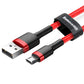 Baseus Cafule Kabel CAMKLF-B09 USB-A / Micro USB 2,4A 1 m - rot