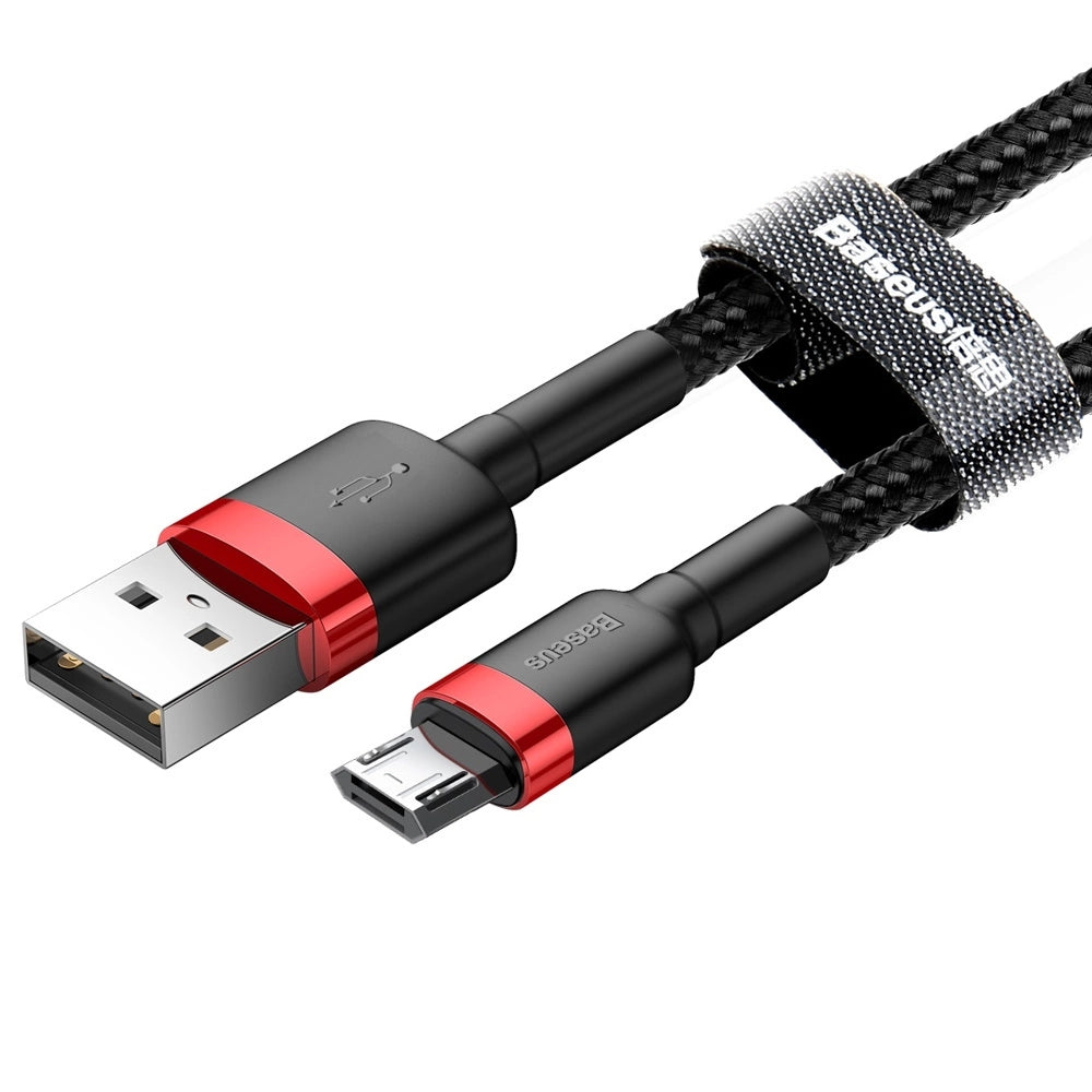 Baseus Cafule Kabel CAMKLF-C91 USB-A / Micro-USB 1,5A 2 m - Schwarz und Rot