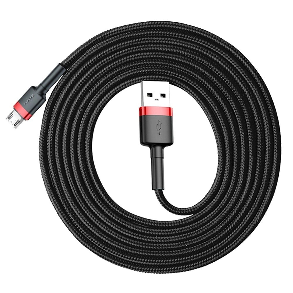 Baseus Cafule Kabel CAMKLF-C91 USB-A / Micro-USB 1,5A 2 m - Schwarz und Rot