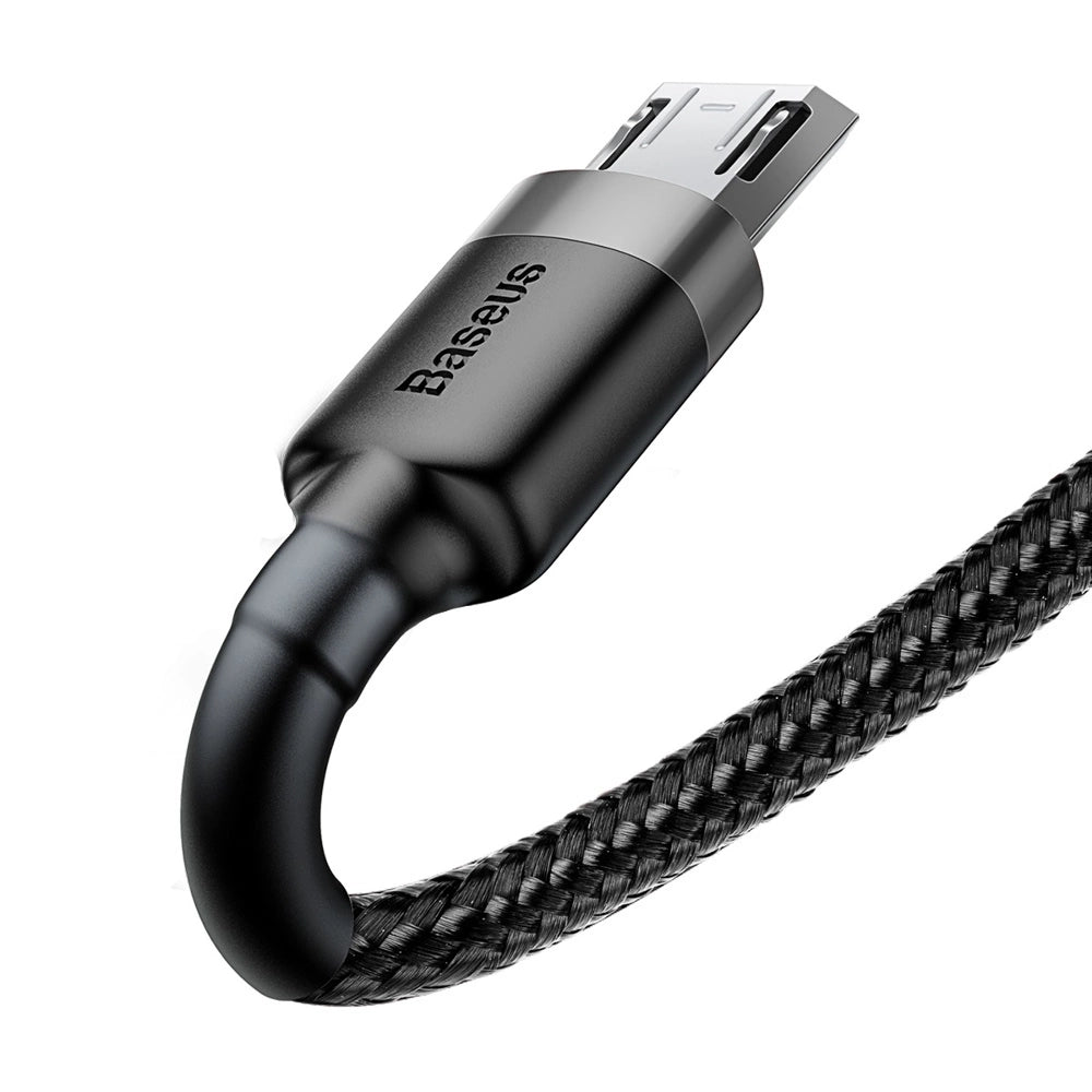 Baseus Cafule Kabel CAMKLF-CG1 USB-A / Micro USB 1,5A 2 m - schwarz-grau