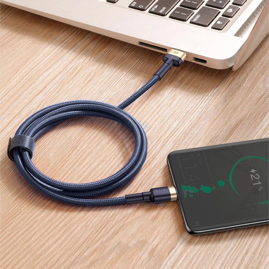 Baseus Cafule Kabel USB Typ C SuperCharge 40W Quick Charge 3.0 QC 3.0 Kabel 1m grau-schwarz (CATKLF-PG1)