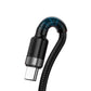 Baseus Cafule Kabel USB Typ C SuperCharge 40W Quick Charge 3.0 QC 3.0 Kabel 1m grau-schwarz (CATKLF-PG1)