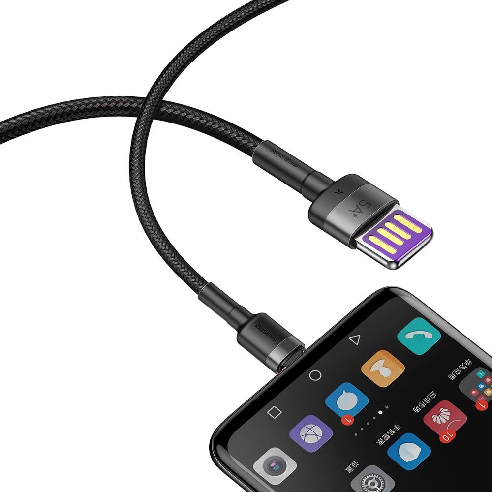 Baseus Cafule Kabel USB Typ C SuperCharge 40W Quick Charge 3.0 QC 3.0 Kabel 1m grau-schwarz (CATKLF-PG1)