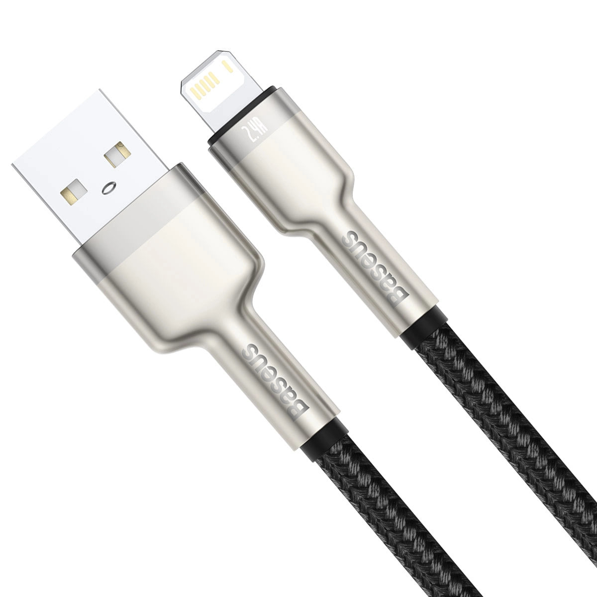 Baseus Cafule Series Metal Data USB-A / Lightning 2,4A Kabel 1m - schwarz