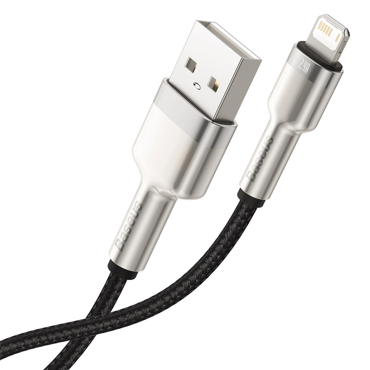 Baseus Cafule Series Metal Data USB-A / Lightning 2,4A Kabel 1m - schwarz