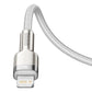 Baseus Cafule Series Metal Data USB-C / Lightning 20W PD-Kabel 1 m - Weiß