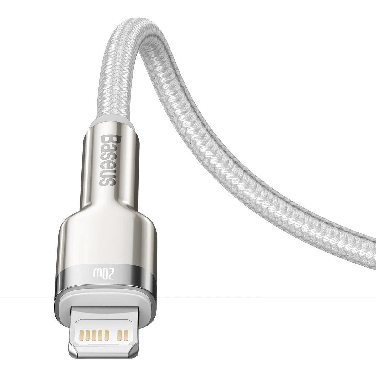 Baseus Cafule Series Metal Data USB-C / Lightning 20W PD-Kabel 1 m - Weiß