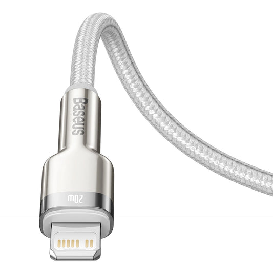 Baseus Cafule Series Metal Data USB-C / Lightning 20W PD-Kabel 2 m - Weiß