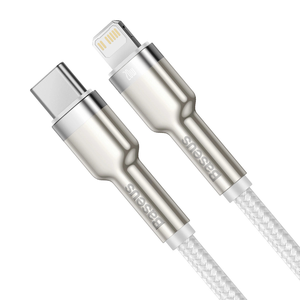 Baseus Cafule Series Metal Data USB-C / Lightning 20W PD-Kabel 2 m - Weiß