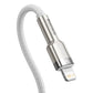 Baseus Cafule Series Metal Data USB-C / Lightning 20W PD-Kabel 2 m - Weiß