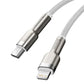 Baseus Cafule Series Metal Data USB-C / Lightning 20W PD-Kabel 2 m - Weiß
