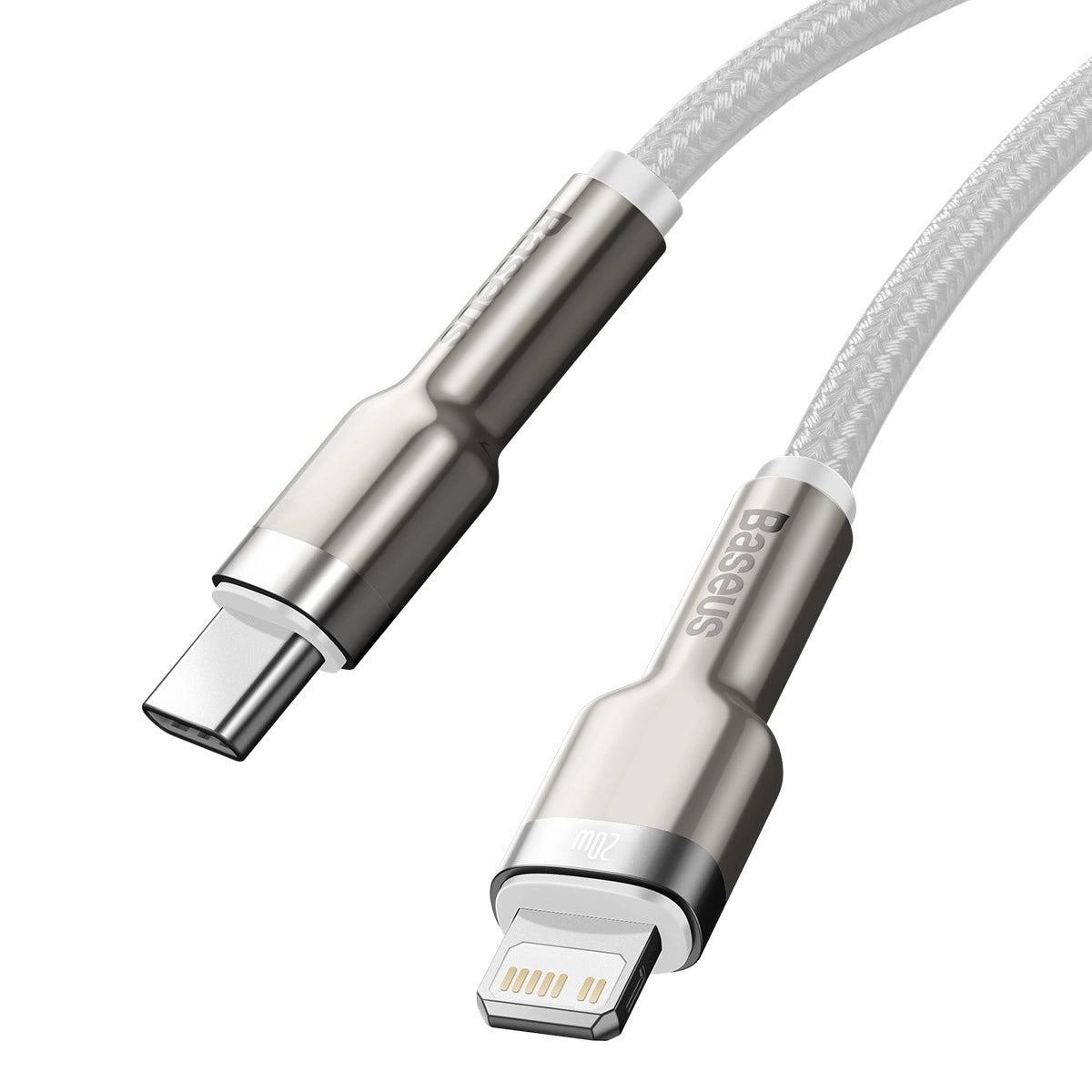 Baseus Cafule Series Metal Data USB-C / Lightning 20W PD-Kabel 2 m - Weiß