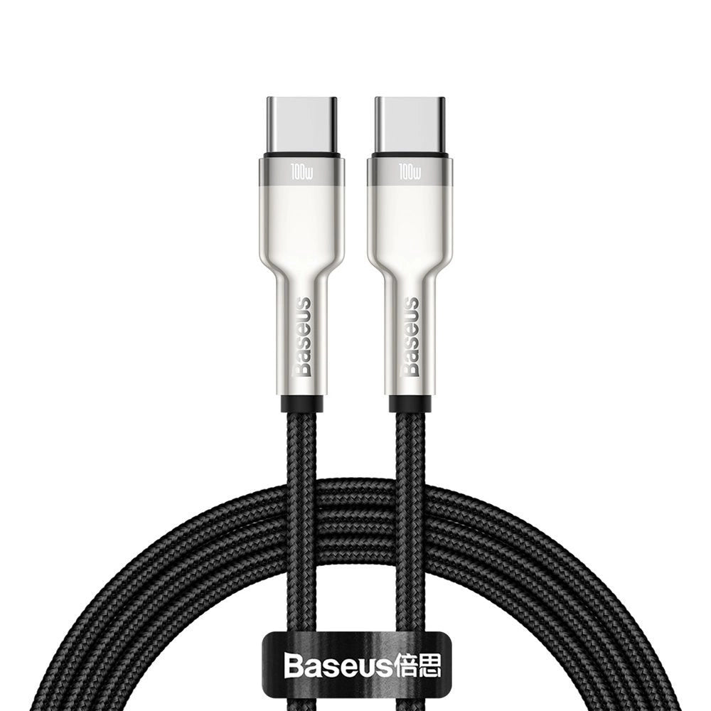 Baseus Cafule Series Metal Data USB-C / USB-C PD QC SCP 100W 5A 1 m Kabel - Schwarz