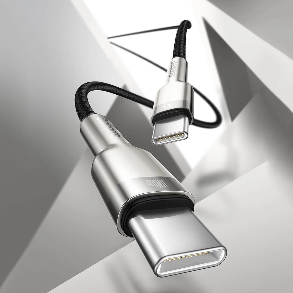 Baseus Cafule Series Metal Data USB-C / USB-C PD QC SCP 100W 5A 2 m Kabel - Grün