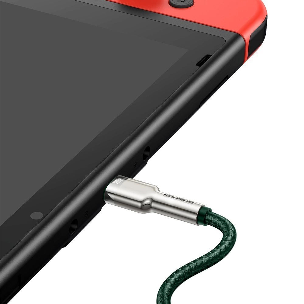 Baseus Cafule Series Metal Data USB-C / USB-C PD QC SCP 100W 5A 2 m Kabel - Grün