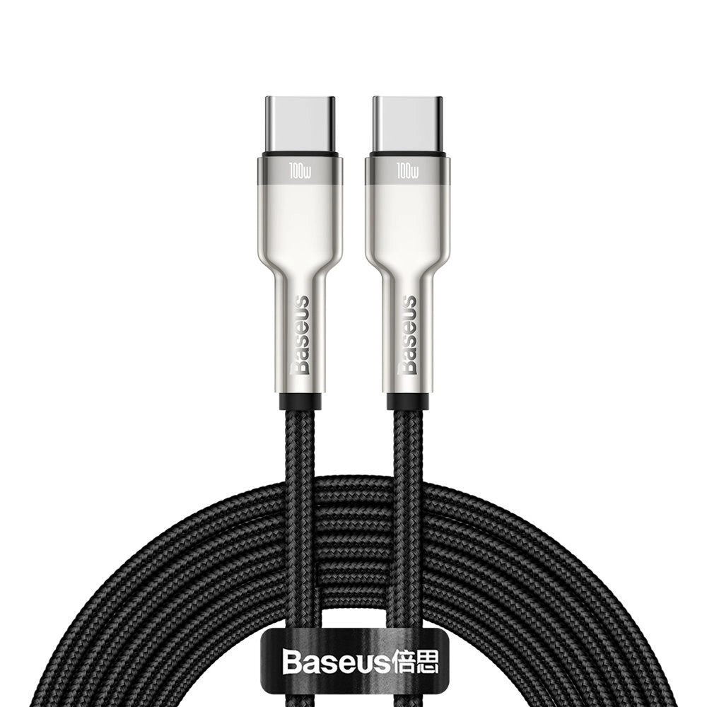 Baseus Cafule Series Metal Data USB-C / USB-C PD QC SCP 100W 5A 2 m Kabel - Schwarz