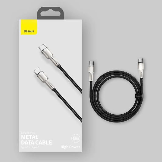 Baseus Cafule Series Metal Data USB-C / USB-C PD QC SCP 100W 5A 2 m Kabel - Schwarz