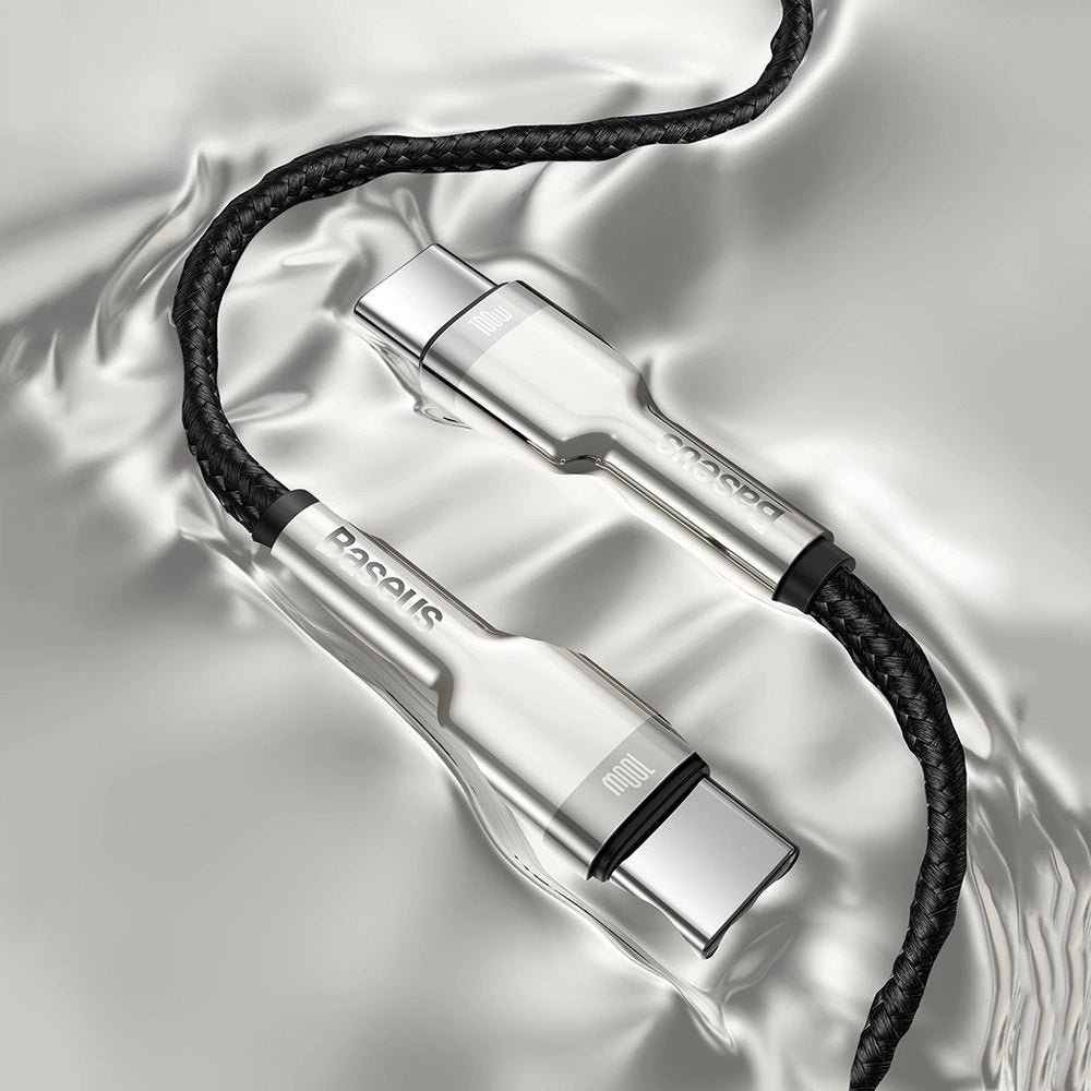 Baseus Cafule Series Metal Data USB-C / USB-C PD QC SCP 100W 5A 2 m Kabel - Schwarz