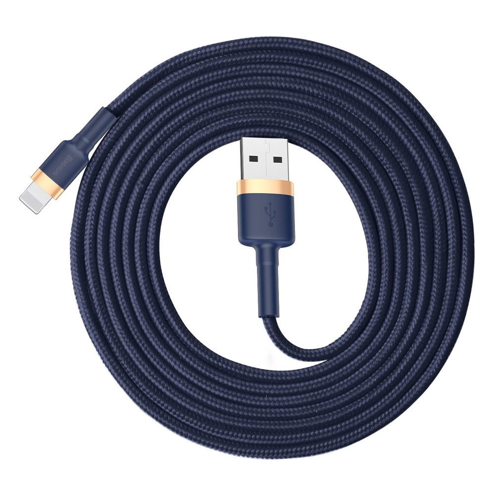 Baseus Cafule USB-A / Lightning 1,5A QC 3.0 Kabel 2 m - Blau-Gold