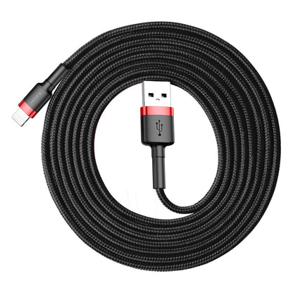 Baseus Cafule USB-A / Lightning 1,5A QC 3.0 Kabel 2 m - Schwarz und Rot