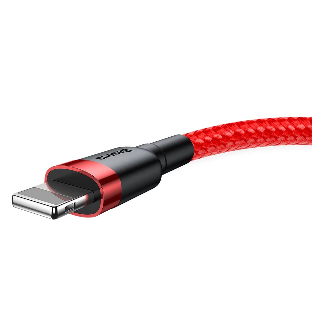 Baseus Cafule USB-A / Lightning 2.4A QC 3.0 Kabel 0,5 m - rot