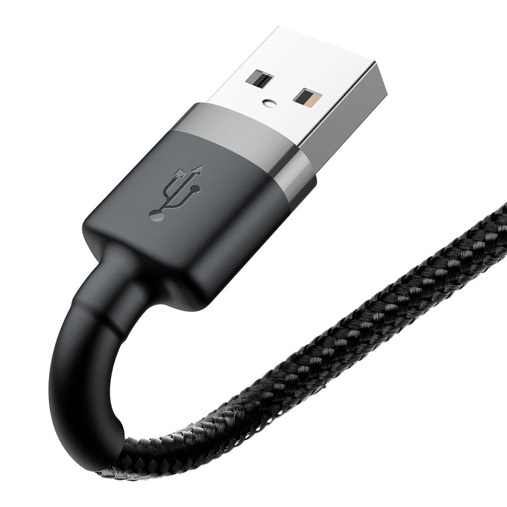 Baseus Cafule USB-A / Lightning 2.4A QC 3.0 Kabel 0,5 m - schwarz-grau