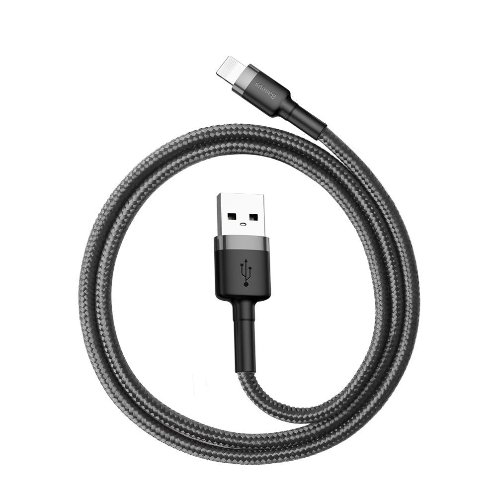 Baseus Cafule USB-A / Lightning 2.4A QC 3.0 Kabel 0,5 m - schwarz-grau