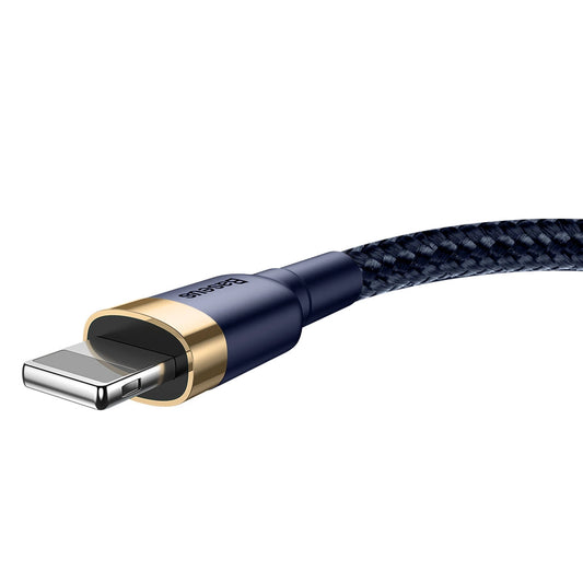 Baseus Cafule USB-A / Lightning 2.4A QC 3.0 Kabel 1 m - Blau-Gold