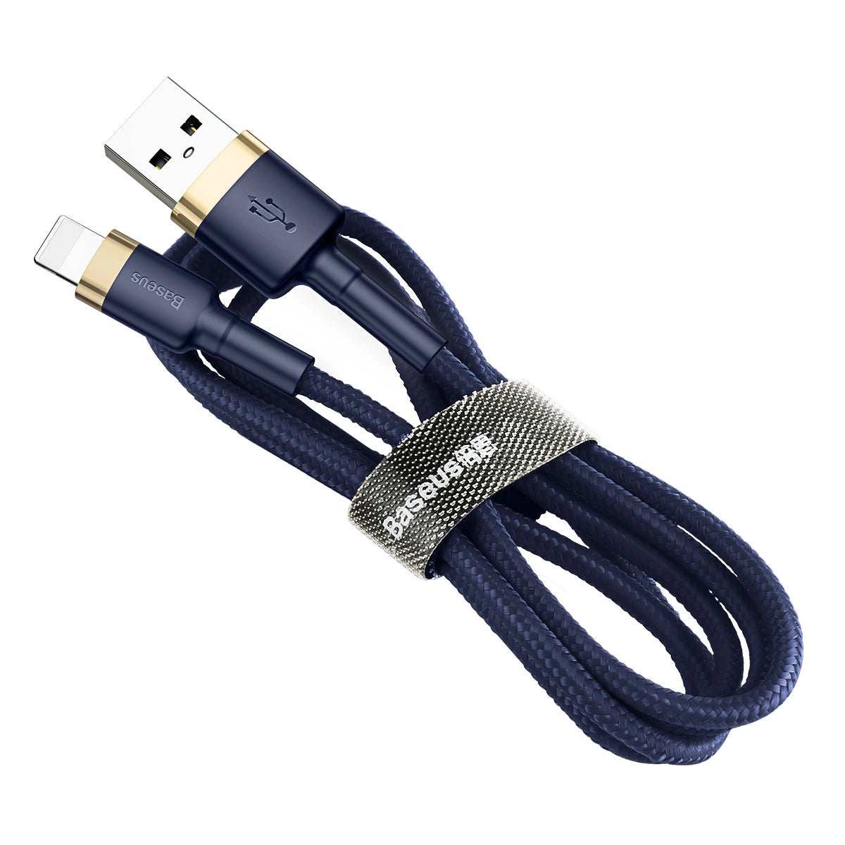 Baseus Cafule USB-A / Lightning 2.4A QC 3.0 Kabel 1 m - Blau-Gold
