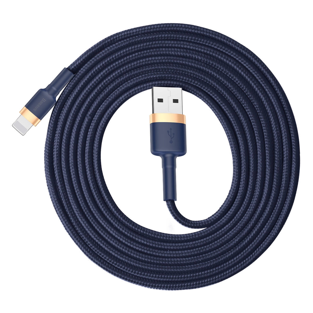 Baseus Cafule USB-A / Lightning 2.4A QC 3.0 Kabel 1 m - Blau-Gold