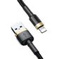 Baseus Cafule USB-A / Lightning 2.4A QC 3.0 Kabel 1 m - Schwarz und Gold
