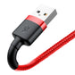 Baseus Cafule USB-A / Lightning 2.4A QC 3.0 Kabel 1 m - rot