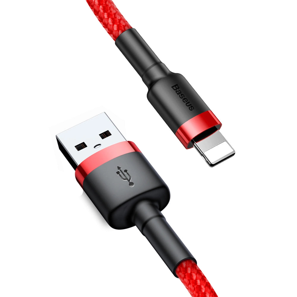 Baseus Cafule USB-A / Lightning 2.4A QC 3.0 Kabel 1 m - rot